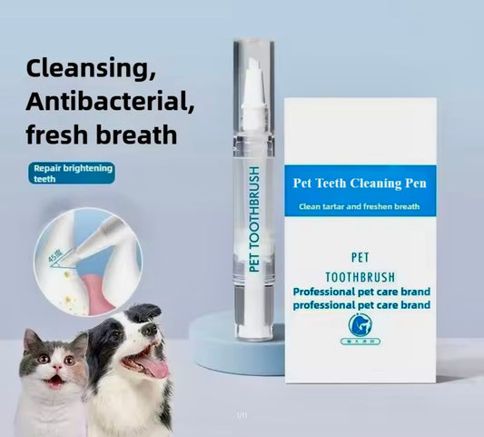 Pet Toothbrush Pen Set – Easy Dental Care for Cats & Dogs